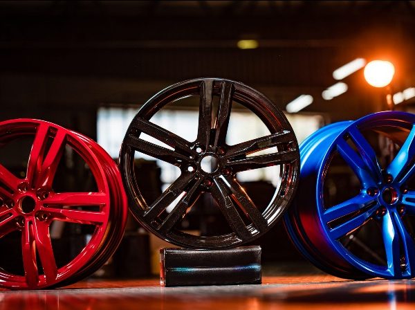Painted car wheels